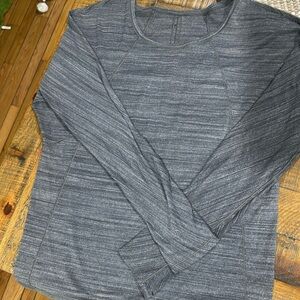 Lululemon Set to Sweat Long Sleeve Heathered Black